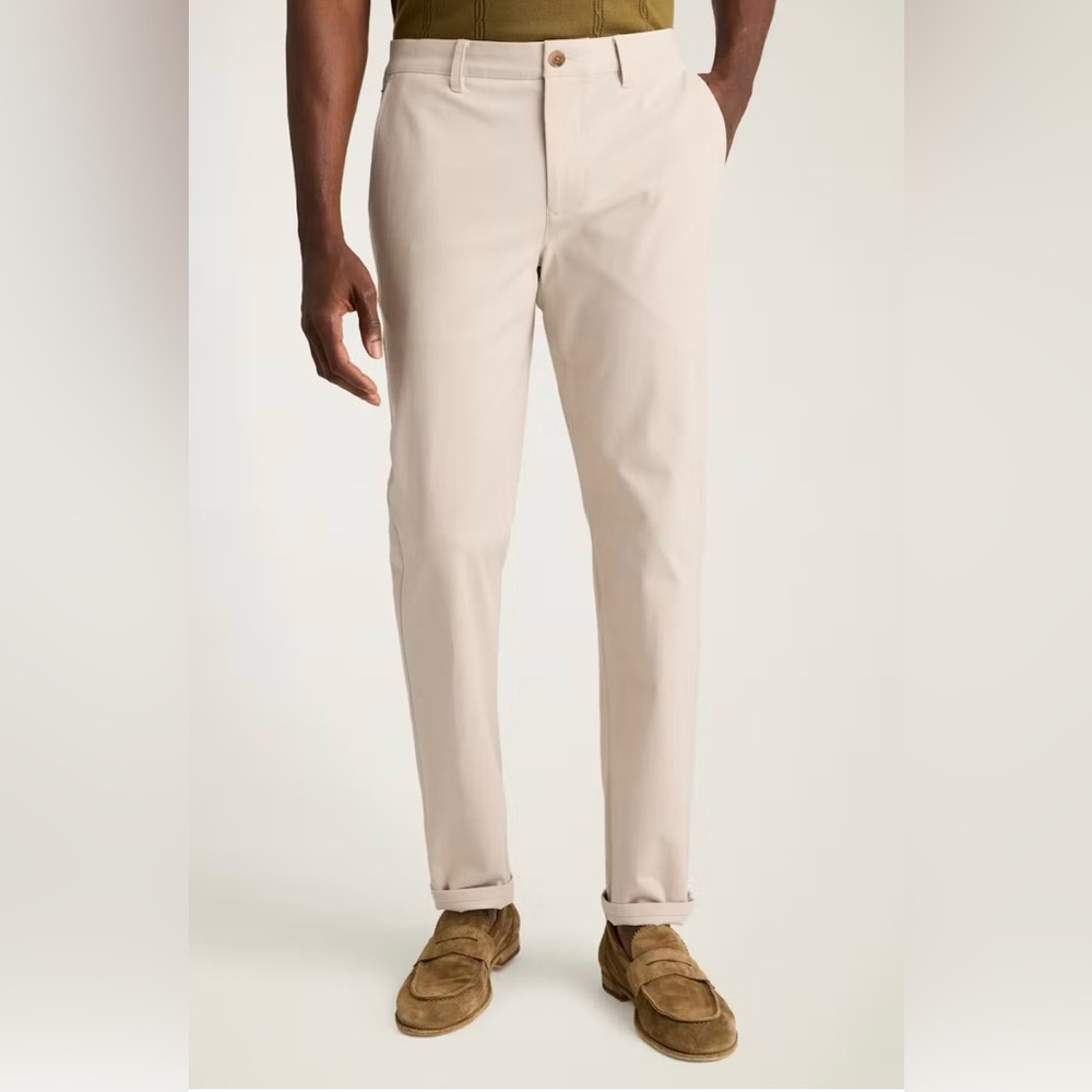 Bonobos The Chino 2.0 Oat Milk Classic Fit 4-way Stretch Pants Men's Size 33 32